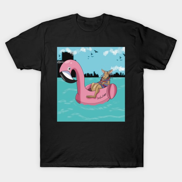 Gangaroo on vacation T-Shirt by Dr Paul Art